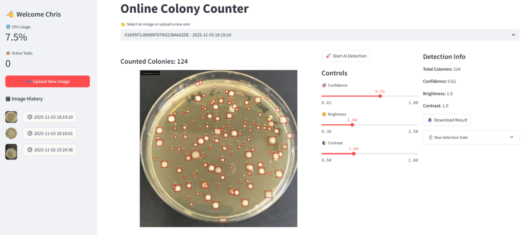 cfu counting software with ai algorithm